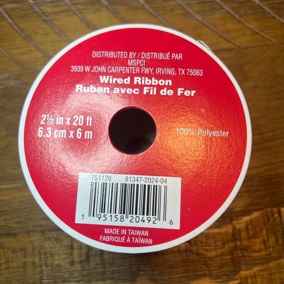 Festive Red Truck w/ Christmas Trees Holiday Ribbon - Picture 3 of 3